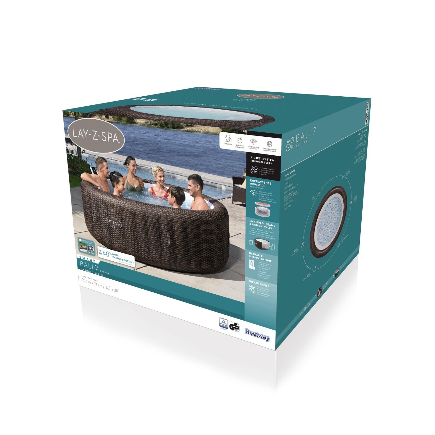 Lay-Z-Spa Bali SMART Air Jet Jacuzzi BESTWAY