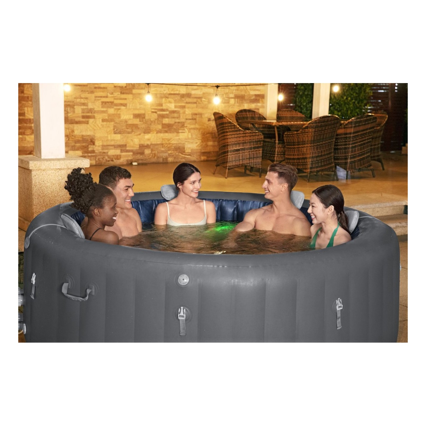 Lay-Z-Spa Santorini SMART HydroJet PRO Jacuzzi BESTWAY