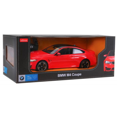 BMW M4 Coupé červené RASTAR model 1:14 Dálkové ovládání auta + 2,4 GHz dálkové ovládání