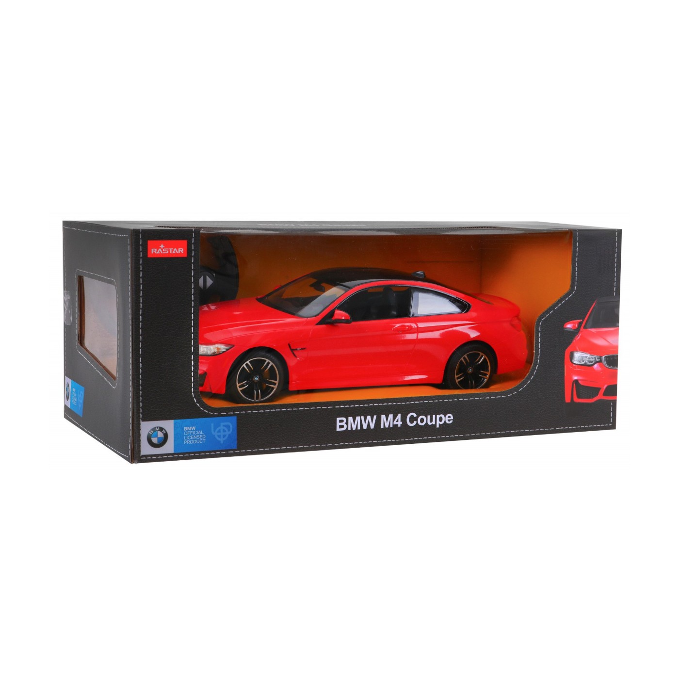 BMW M4 Coupé červené RASTAR model 1:14 Dálkové ovládání auta + 2,4 GHz dálkové ovládání