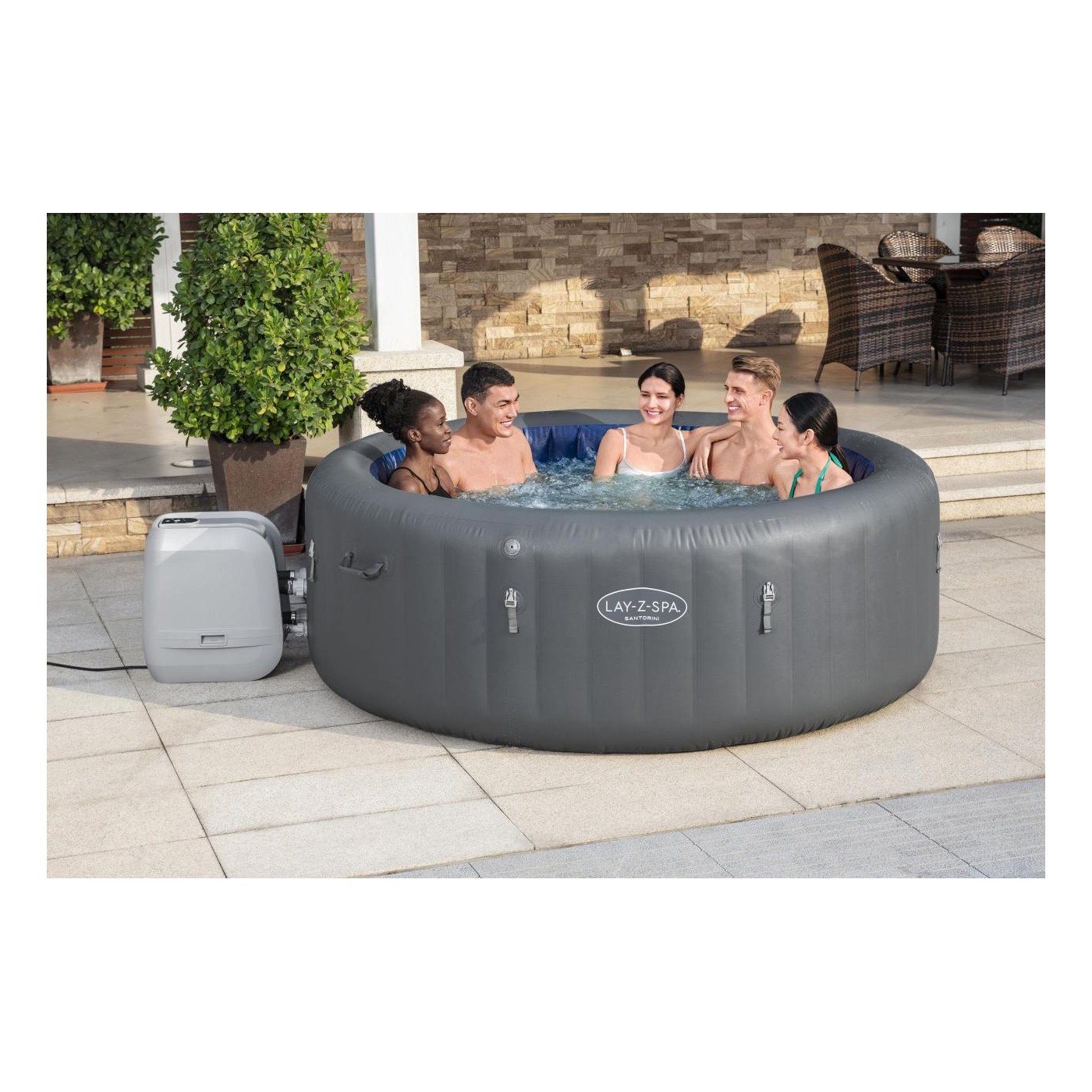 Lay-Z-Spa Santorini SMART HydroJet PRO Jacuzzi BESTWAY