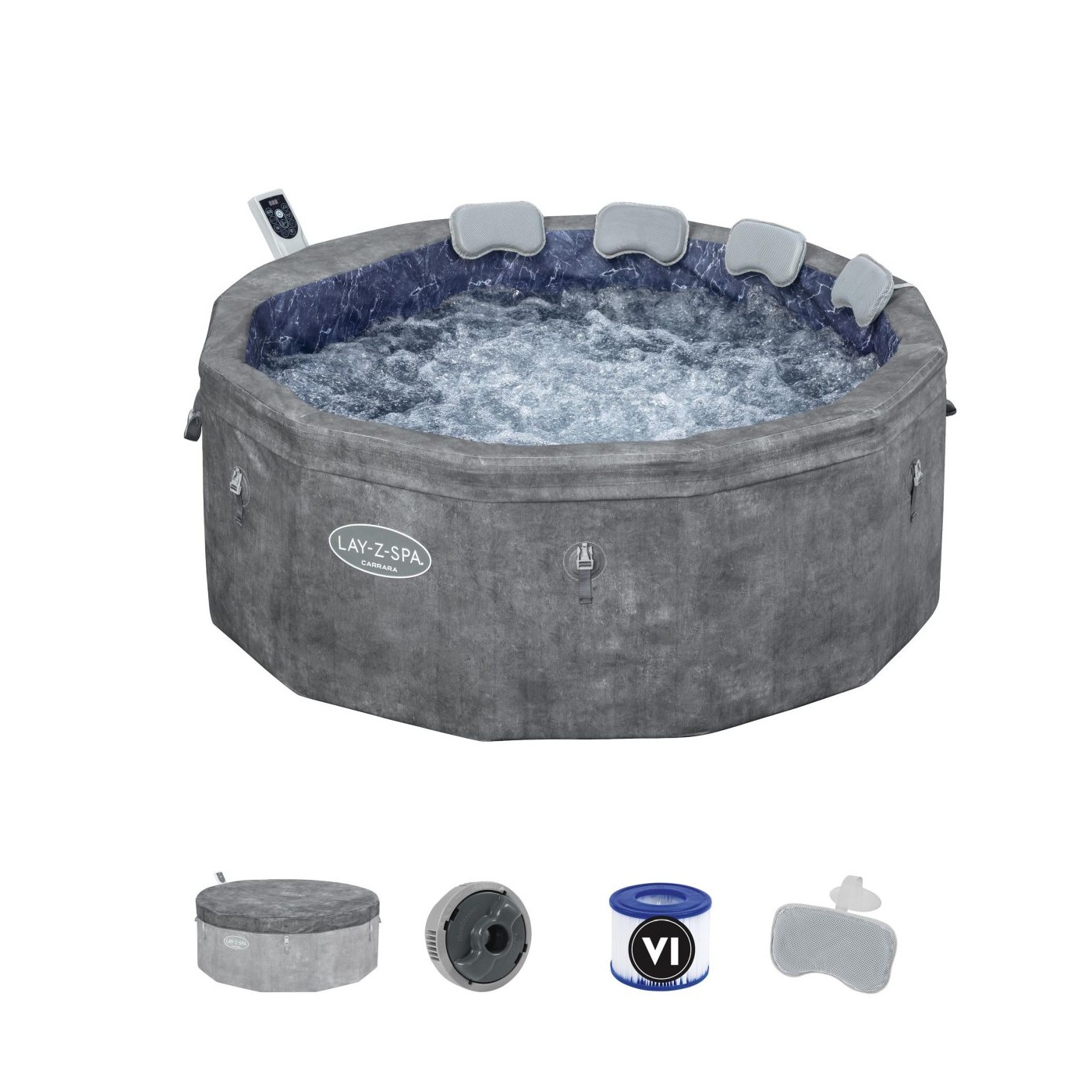 Lay-Z-Spa Carrara SMART Air Jet Jacuzzi BESTWAY