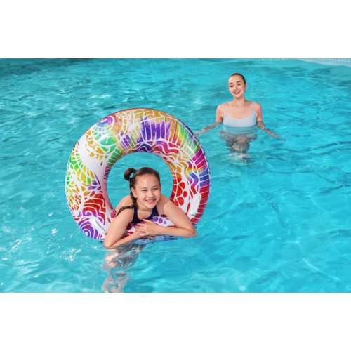 Plavecký kruh 91 cm BESTWAY červený