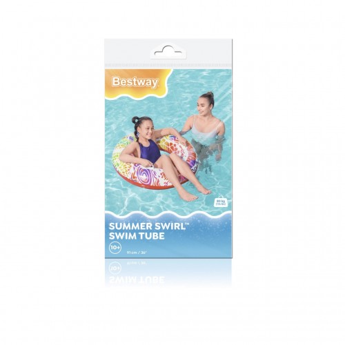 Plavecký kruh 91 cm BESTWAY červený