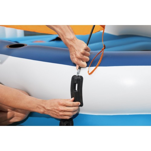 Velký ležák na plavání pro 6 oso BESTWAY 373x264x73cm + Kšilt + Termo taška + Sítkované dno + Opěradla