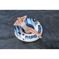 BESTWAY 135cm nafukovací plavecká matrace Rapid Rider Opěradlo Síťované spodní držáky nápojů