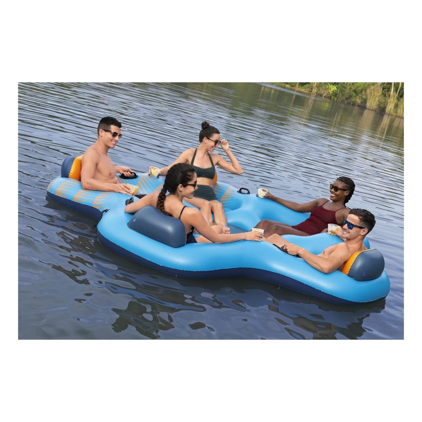 Ostrovní koupací matrace Hydro Force 300/287cm BESTWAY