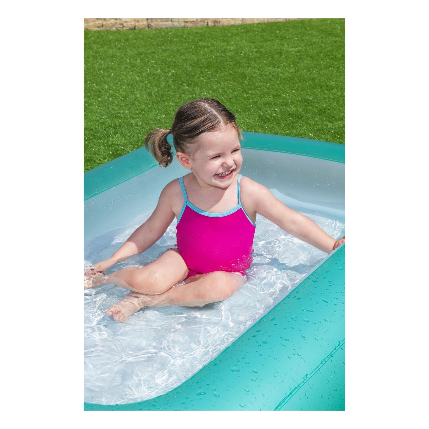 Dětský nafukovací bazén 2+ BESTWAY obdélníkový 165x104x25cm + nafukovací dno