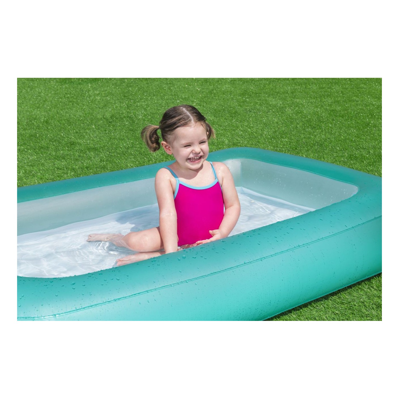 Dětský nafukovací bazén 2+ BESTWAY obdélníkový 165x104x25cm + nafukovací dno