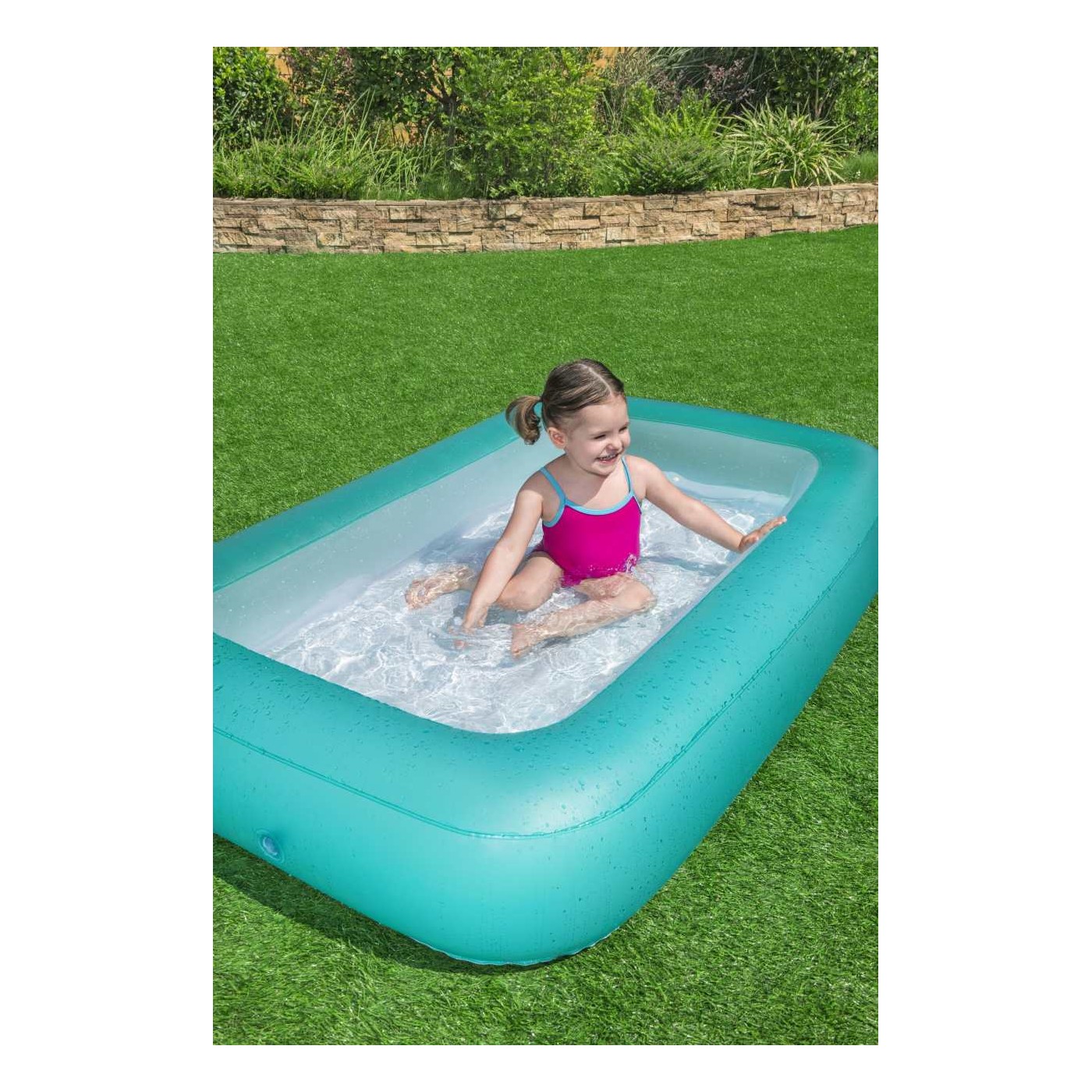 Dětský nafukovací bazén 2+ BESTWAY obdélníkový 165x104x25cm + nafukovací dno