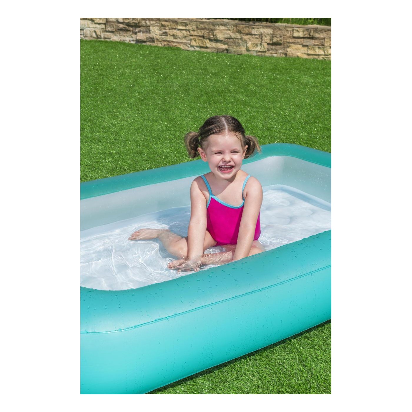 Dětský nafukovací bazén 2+ BESTWAY obdélníkový 165x104x25cm + nafukovací dno