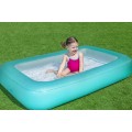 Dětský nafukovací bazén 2+ BESTWAY obdélníkový 165x104x25cm + nafukovací dno