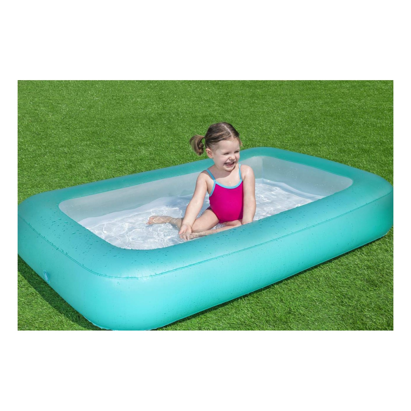 Dětský nafukovací bazén 2+ BESTWAY obdélníkový 165x104x25cm + nafukovací dno