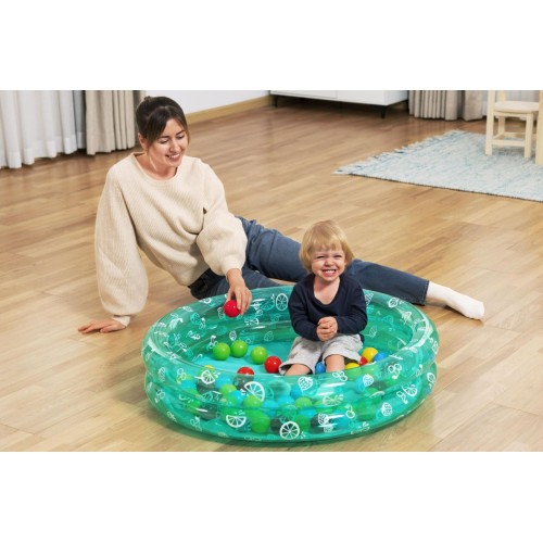 Zelený bazén 91x20cm + míčky BESTWAY