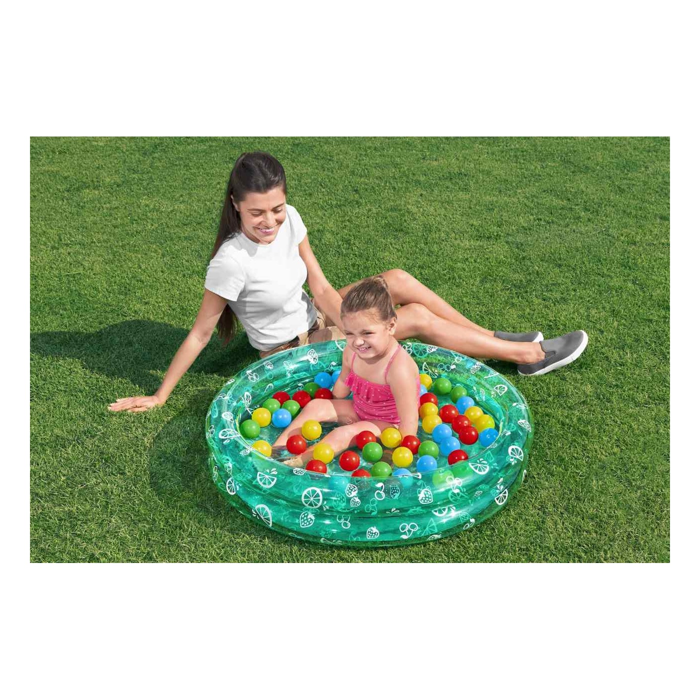Zelený bazén 91x20cm + míčky BESTWAY
