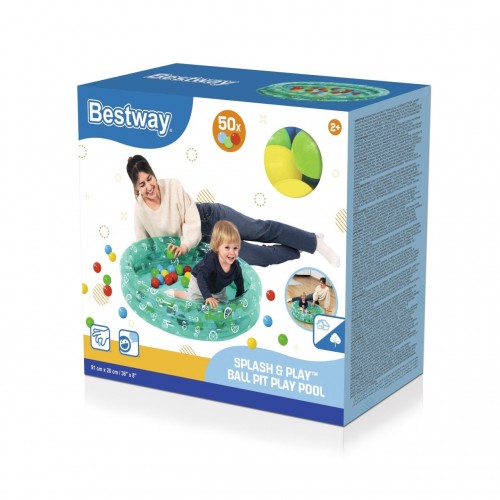 Zelený bazén 91x20cm + míčky BESTWAY