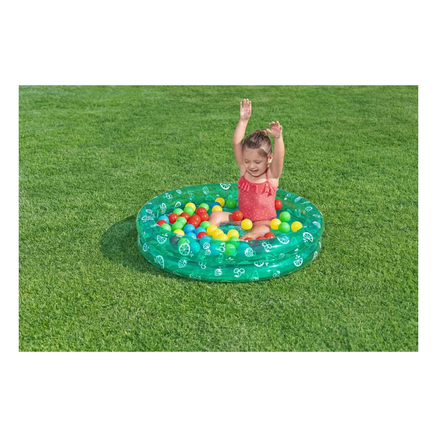 Zelený bazén 91x20cm + míčky BESTWAY