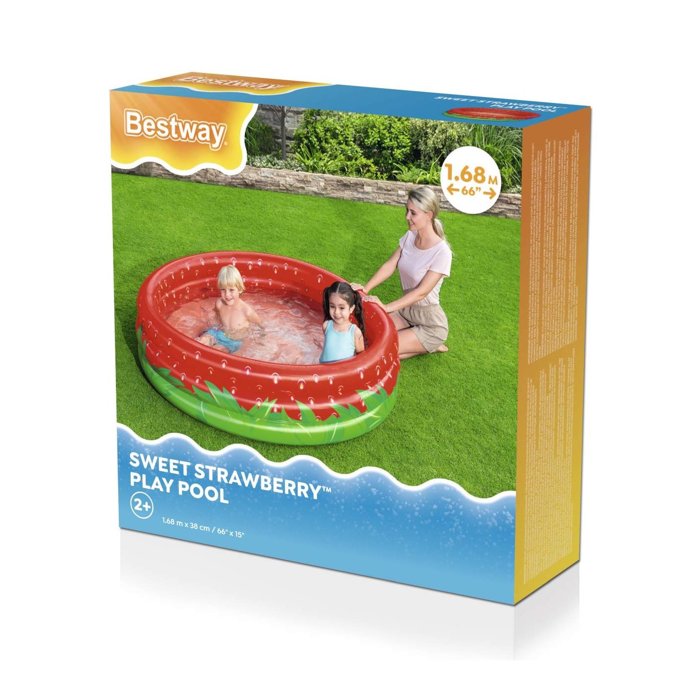 Bazéno Sladká Jahoda pro děti 2+ Sprchová vanička 160x38cm BESTWAY + opravná lišta