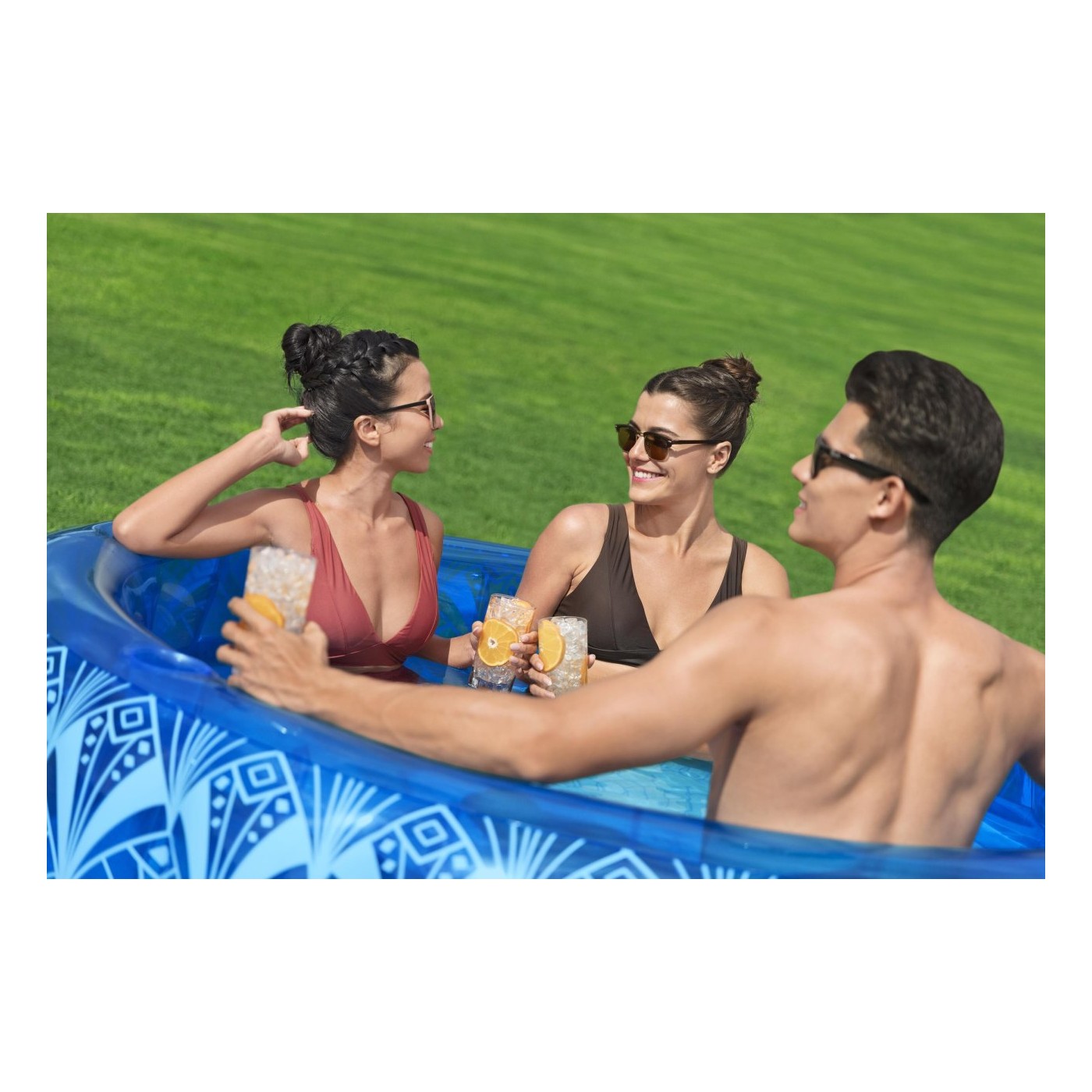 Bazén Boho vzory 168/53 cm BESTWAY
