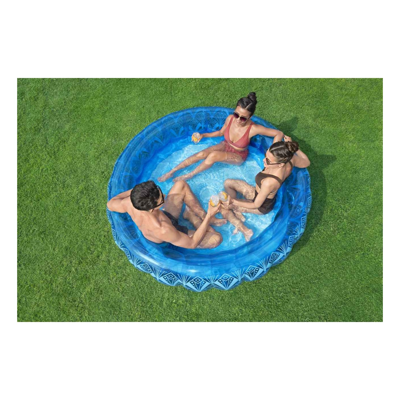 Bazén Boho vzory 168/53 cm BESTWAY