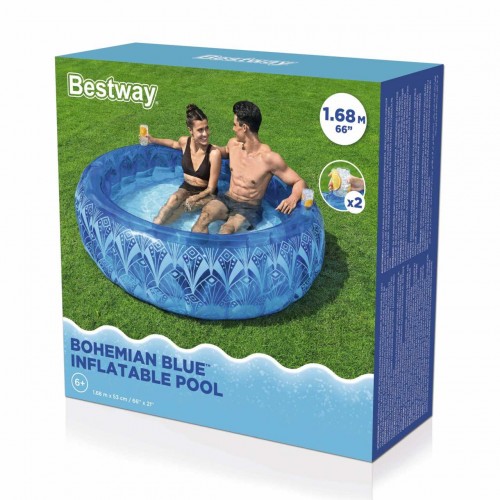 Bazén Boho vzory 168/53 cm BESTWAY