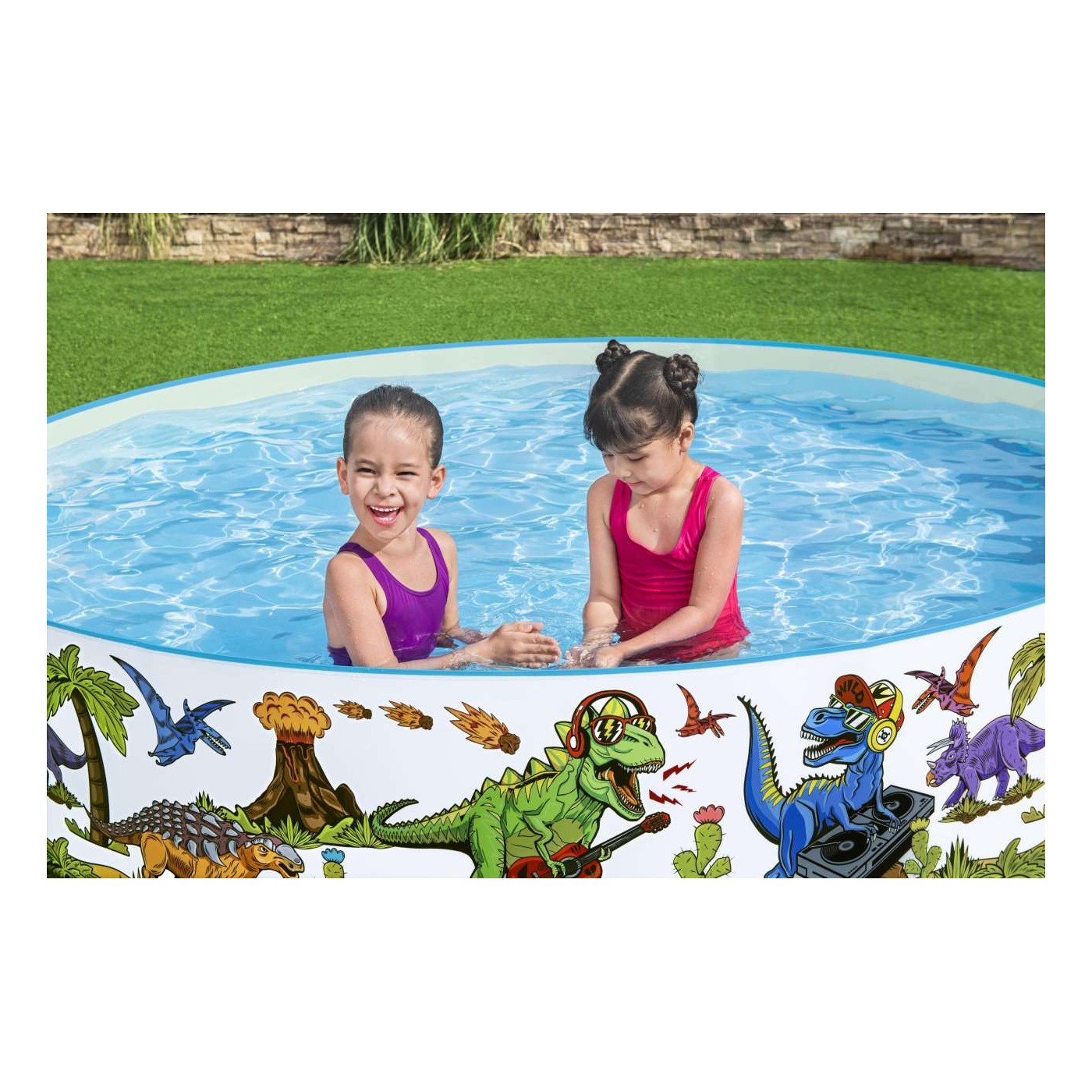 Dinosauři expanzní bazén pro děti 3+ BESTWAY 244x46cm Vinyl + PVC