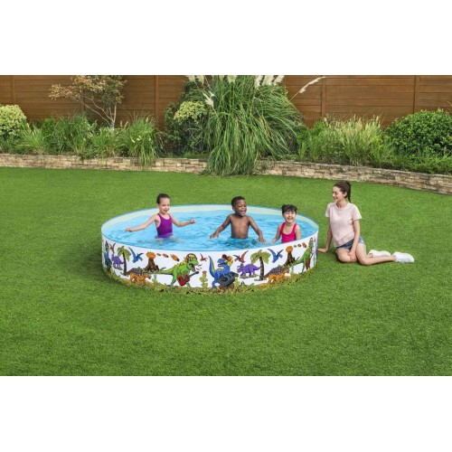 Dinosauři expanzní bazén pro děti 3+ BESTWAY 244x46cm Vinyl + PVC