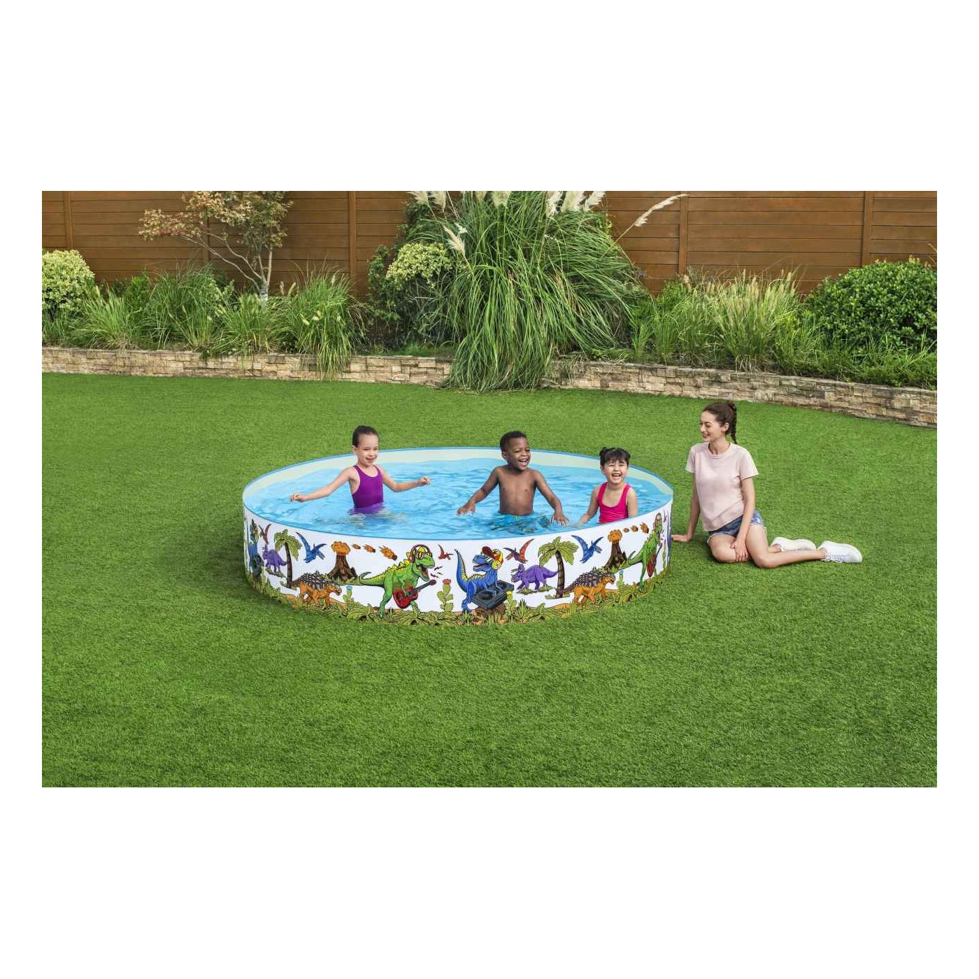 Dinosauři expanzní bazén pro děti 3+ BESTWAY 244x46cm Vinyl + PVC