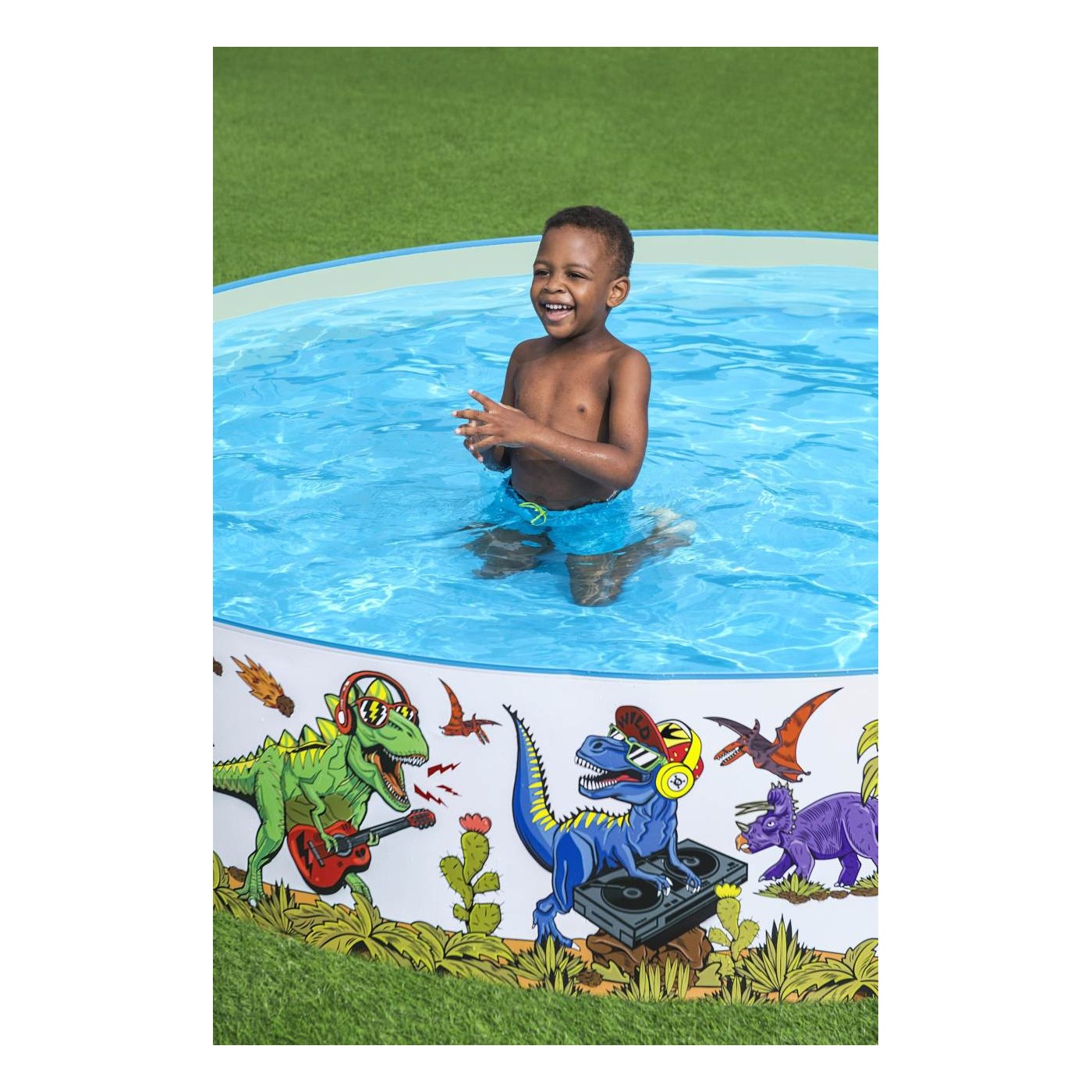 Dinosauři expanzní bazén pro děti 3+ BESTWAY 244x46cm Vinyl + PVC