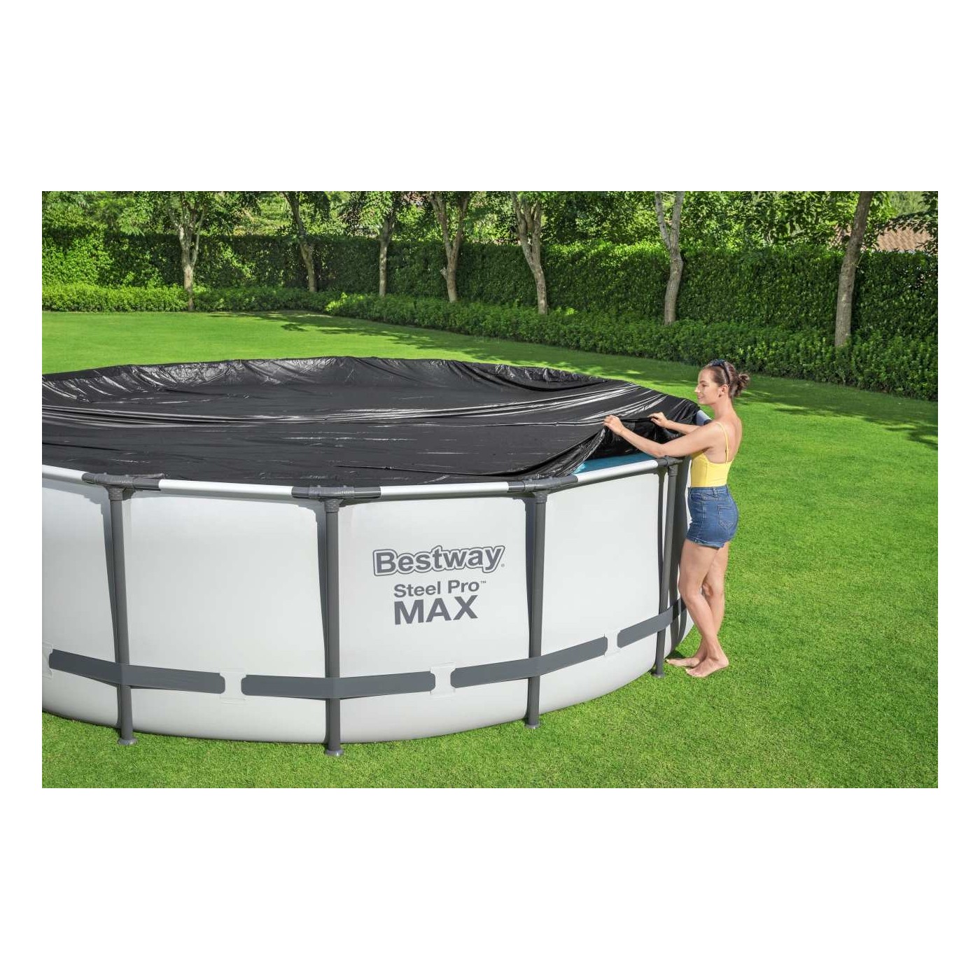 Kryt 470 cm pro 457-460 cm/15 stop BESTWAY Rack a Panel Pool