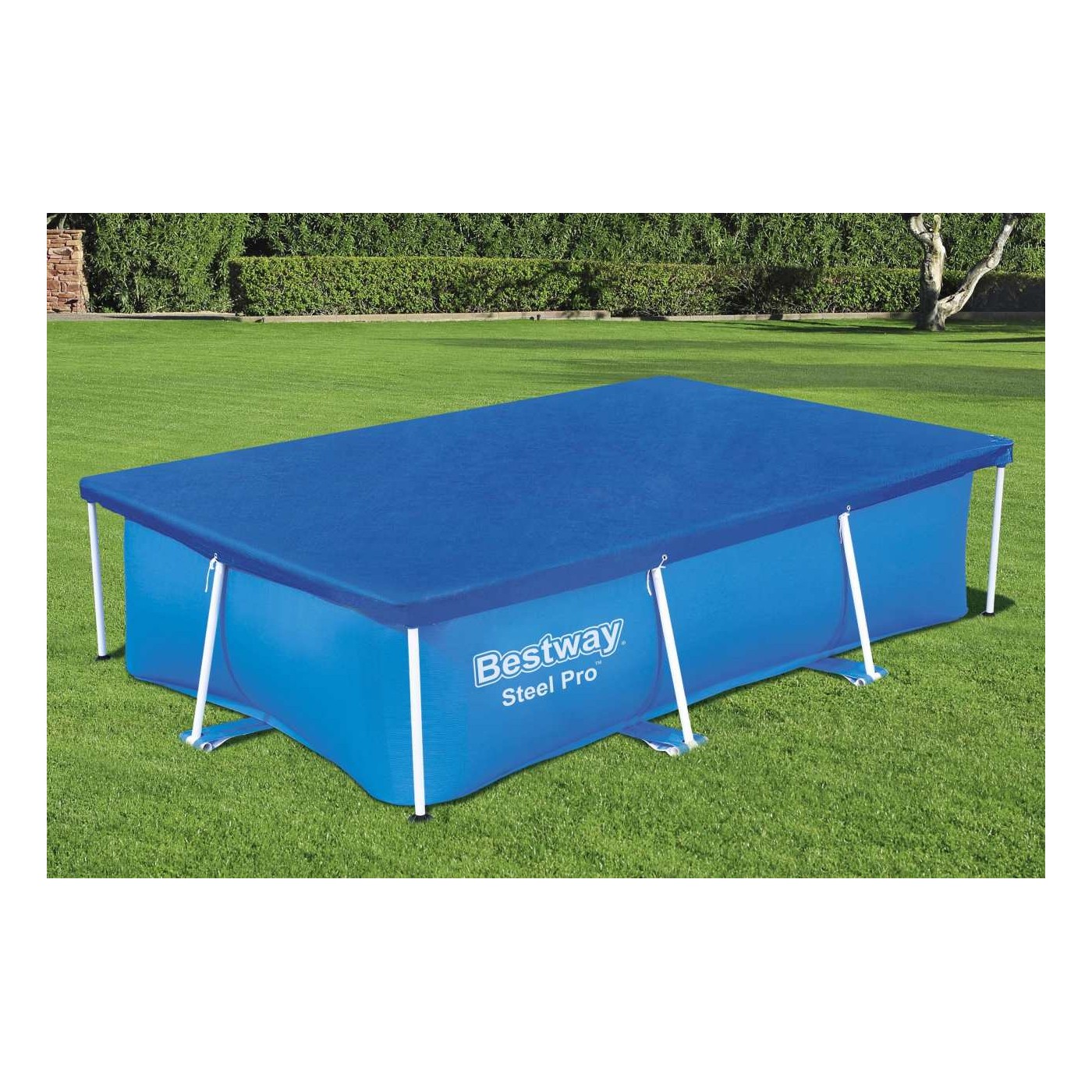 Kryt 264x174cm pro BAZÉN s ocelovým rámem 259x170x61cm BESTWAY