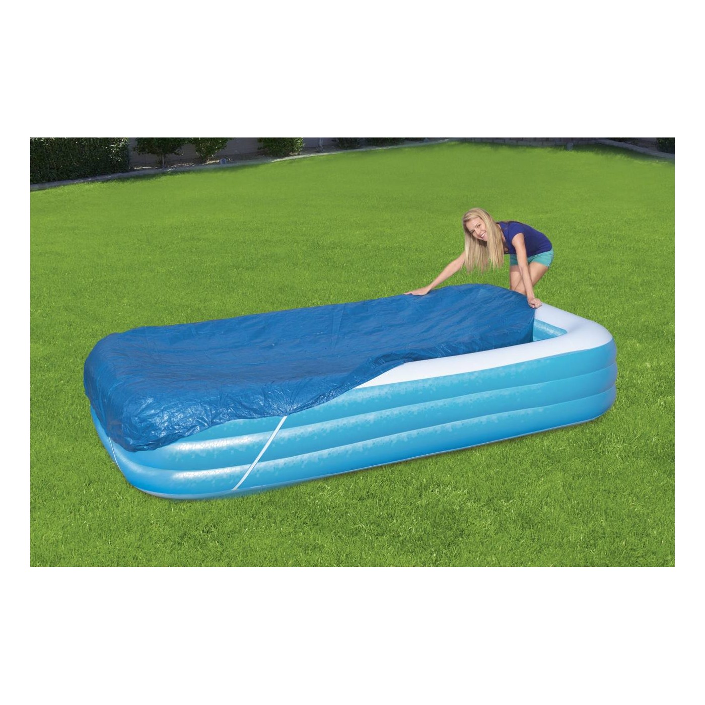 Kryt 340x230cm pro nafukovací bazén 305x183x56cm BESTWAY