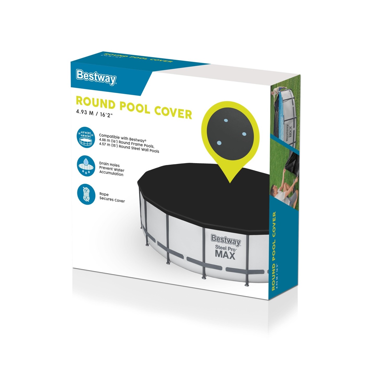Kryt 493 cm pro Hydrium 460-488 cm/15-16FT BESTWAY Rack a Panel Pool