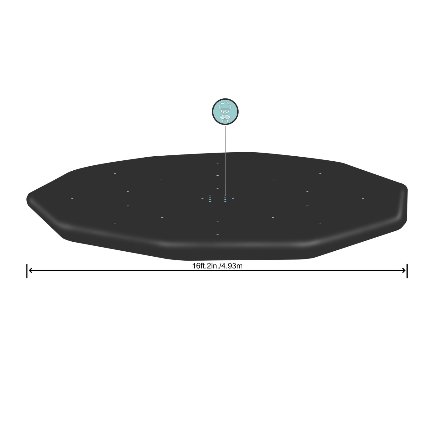 Kryt 493 cm pro Hydrium 460-488 cm/15-16FT BESTWAY Rack a Panel Pool