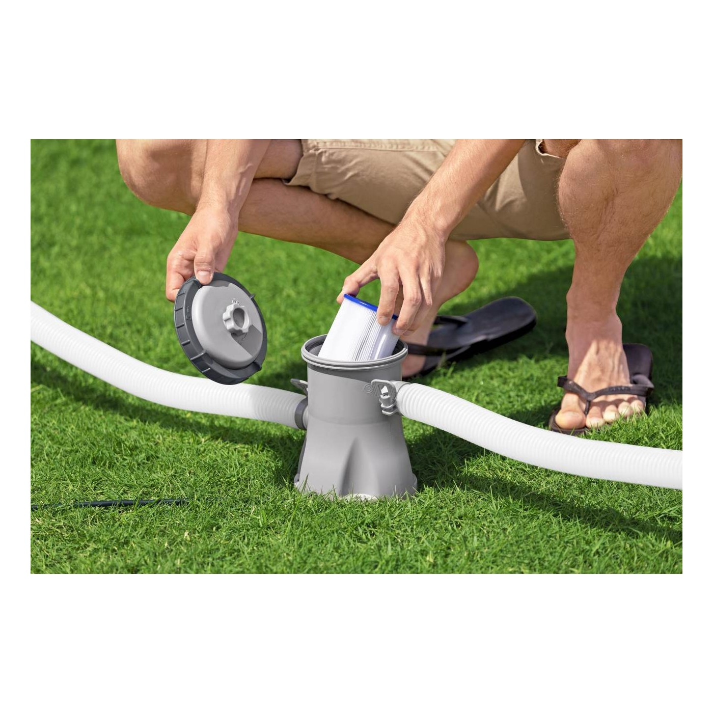 Filtrační bazénové čerpadlo 1249l/h BESTWAY + vyměnitelný filtr I