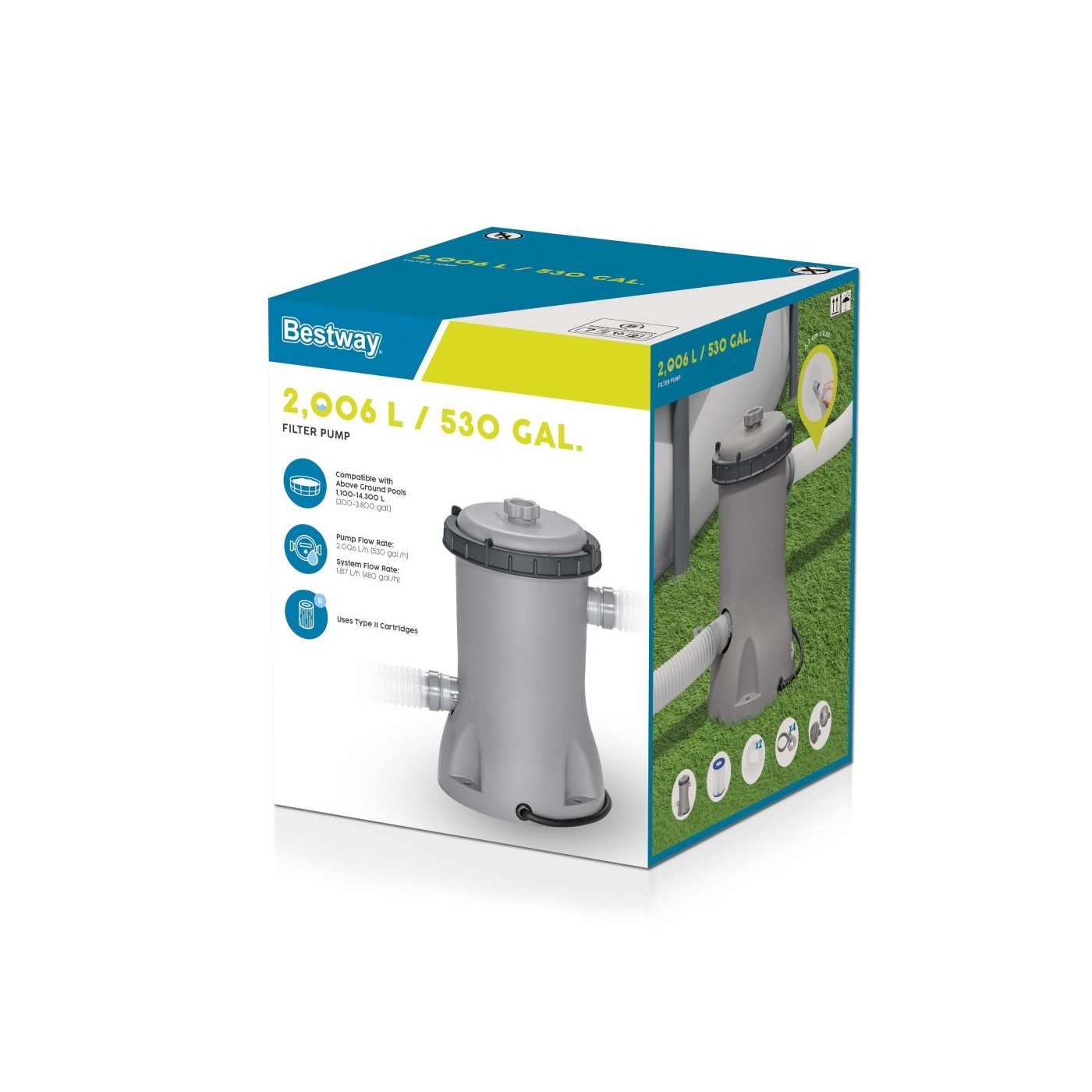 Filtrační čerpadlo FLOWCLEAR™ 2006 l/h – 530 gal/h