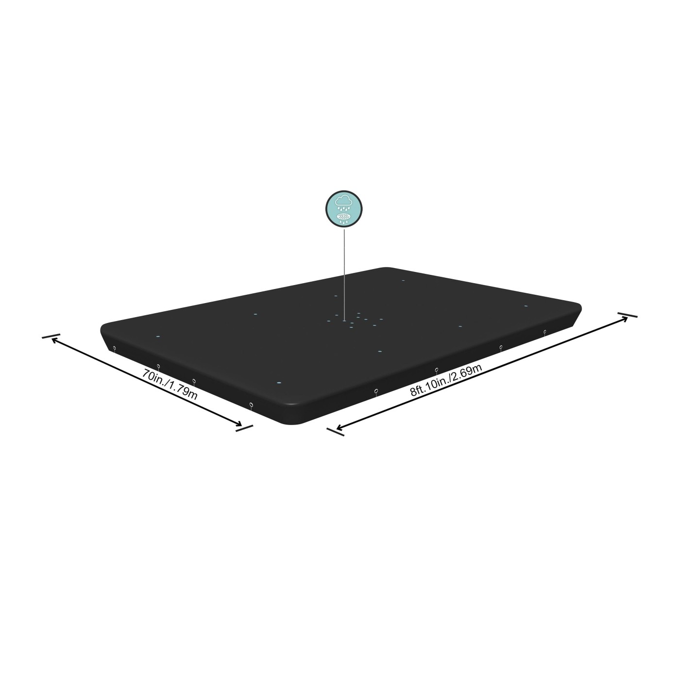 Zastřešení bazénu PowerSteel 269x179 cm BESTWAY