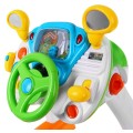 Interaktivní automobilový simulátor pro děti 3+ Zvuky světla + Kokpit + Volant+ Pedály + Stolek