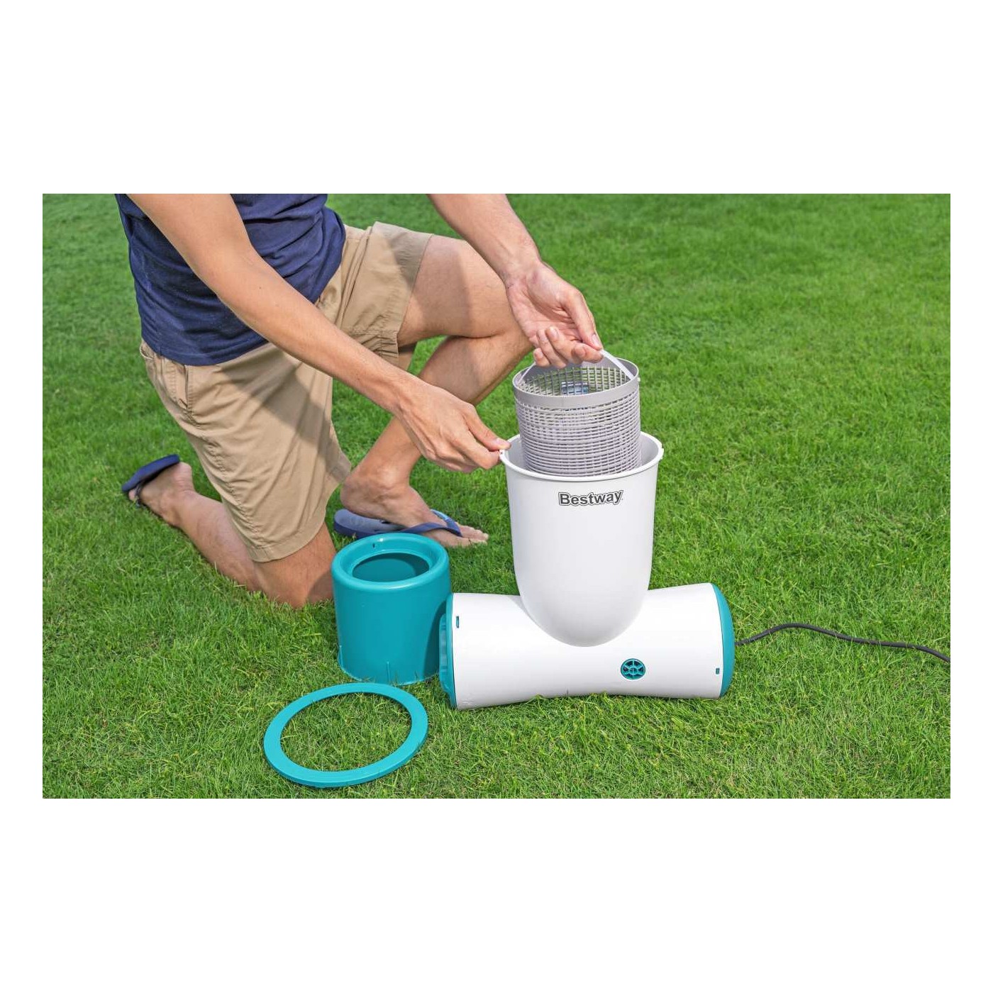 Skimatické filtrační čerpadlo se skimmerem 1050gal 3974L h BESTW