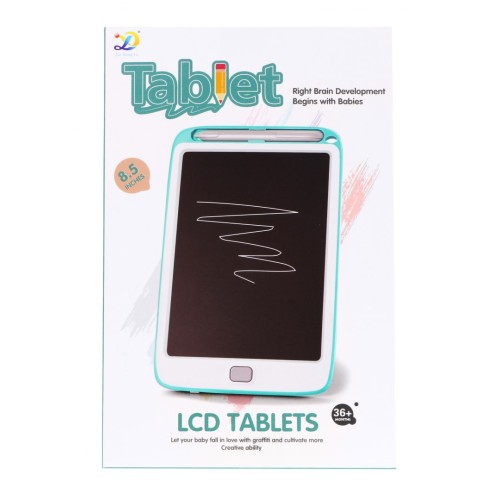 Dětský kreslící tablet 3+ kreativní hračka + stylus + mazací tlačítko + barevné kresby