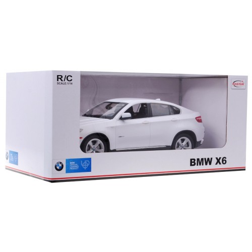 BMW X6 bílý RASTAR model 1:14 Dálkové ovládání Auto SUV + 2,4 GHz dálkové ovládání