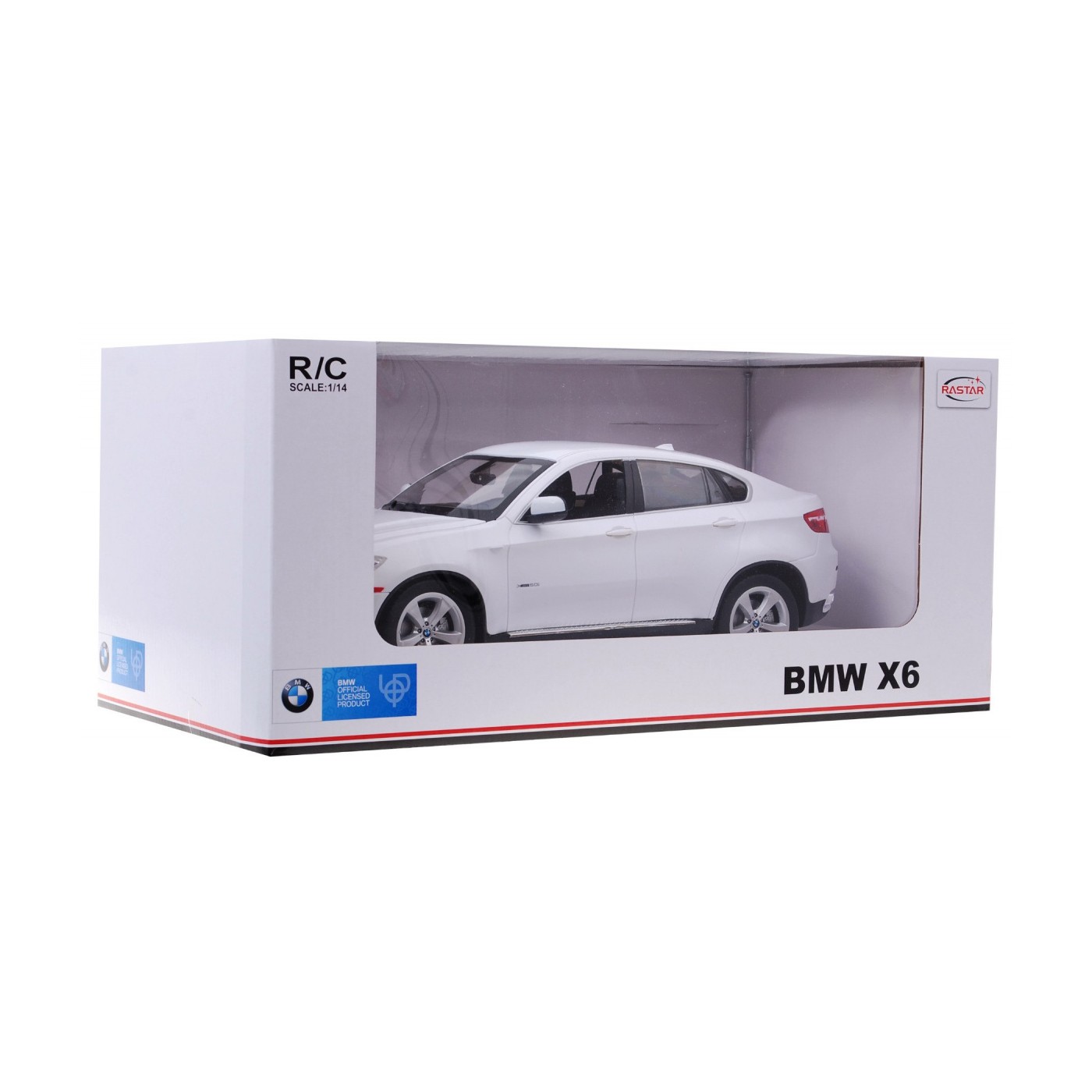 BMW X6 bílý RASTAR model 1:14 Dálkové ovládání Auto SUV + 2,4 GHz dálkové ovládání
