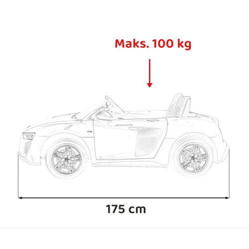 Vůz Audi Spyder R8 LIFT STRONG Bílý
