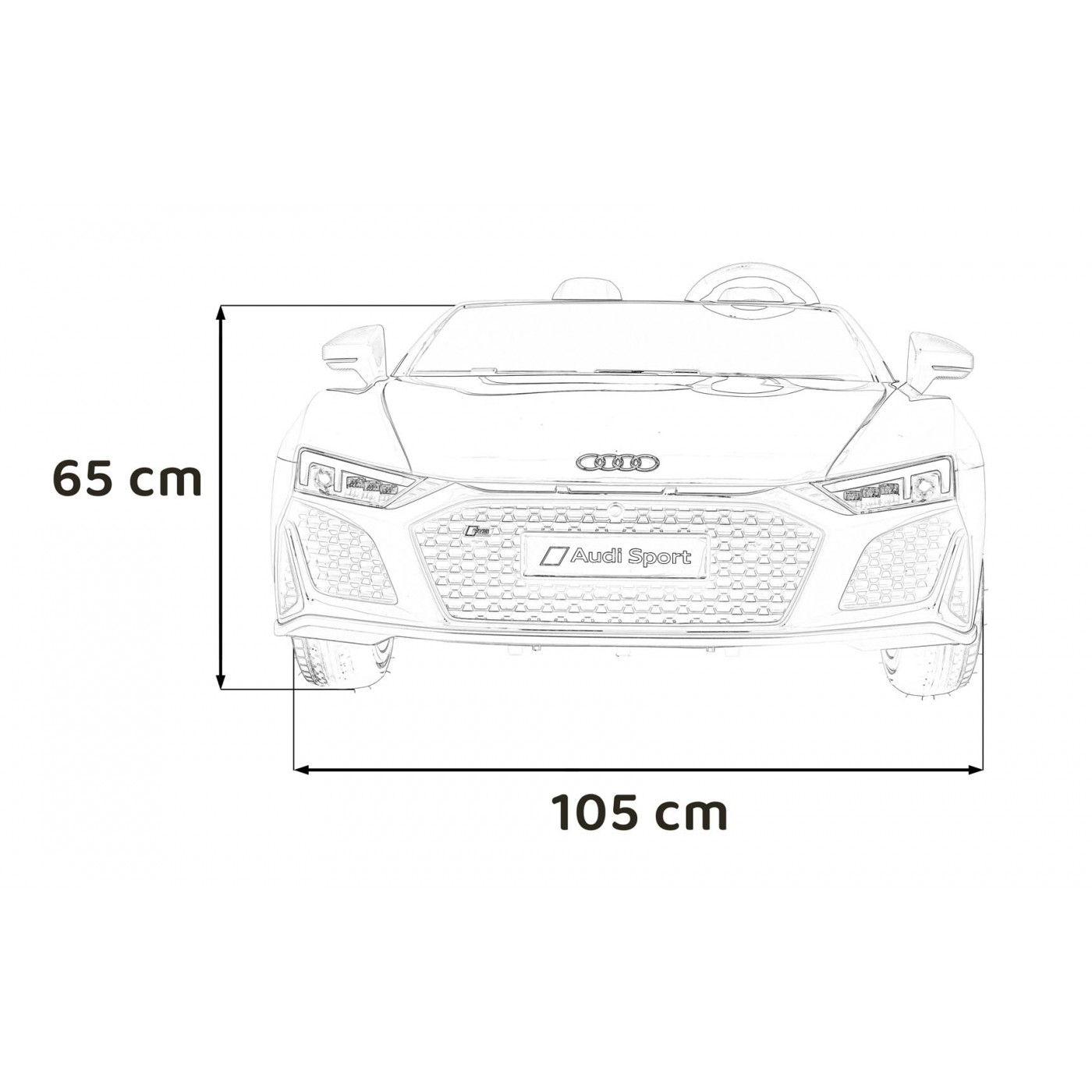 Vůz Audi Spyder R8 LIFT STRONG Bílý