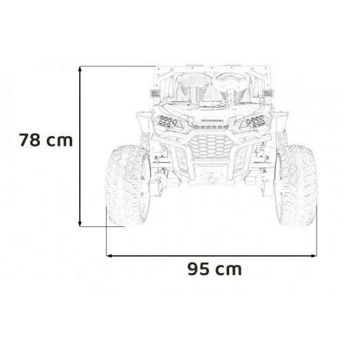 Terénní vozidlo HONDA Talon 4x4 Modrá