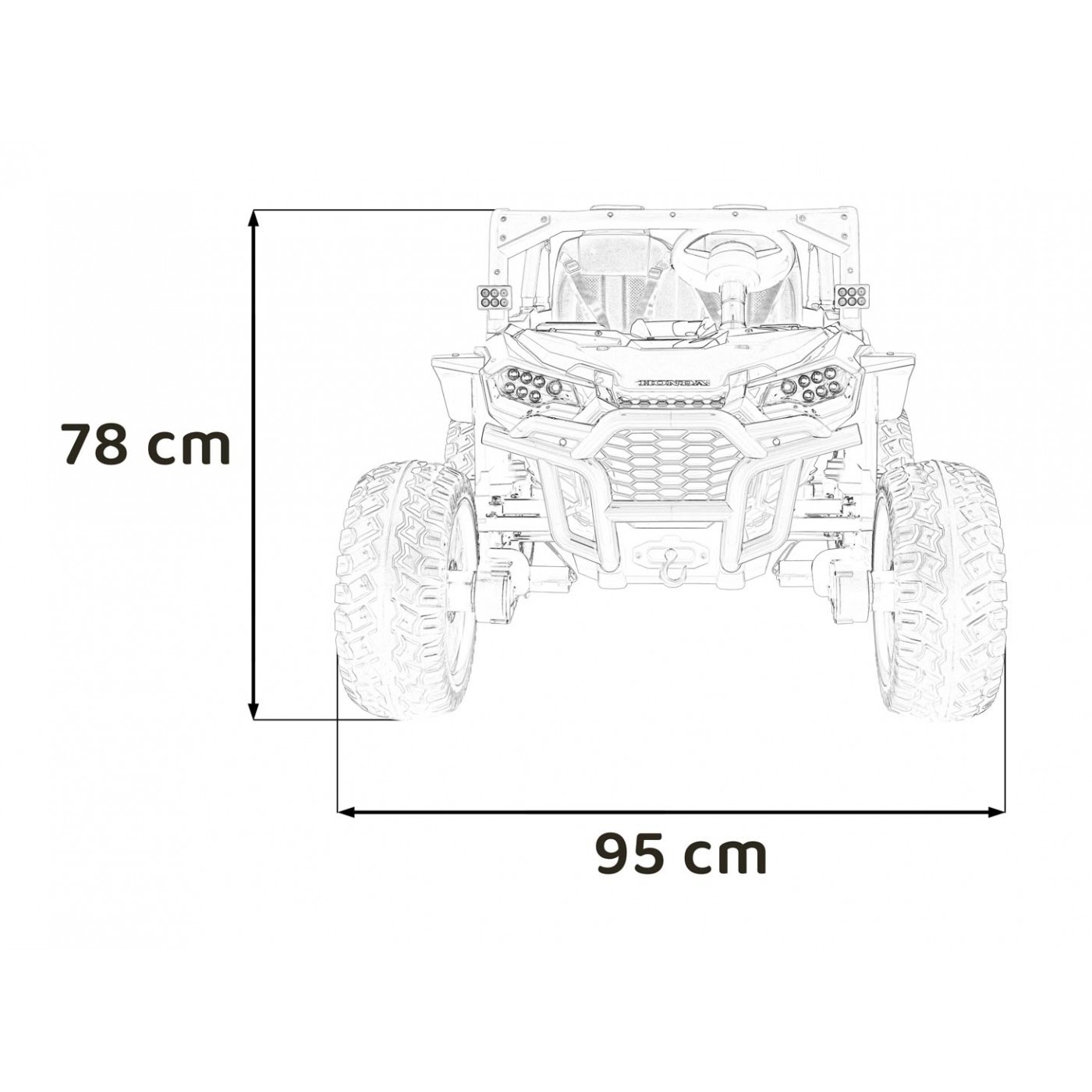 Terénní vozidlo HONDA Talon 4x4 Modrá