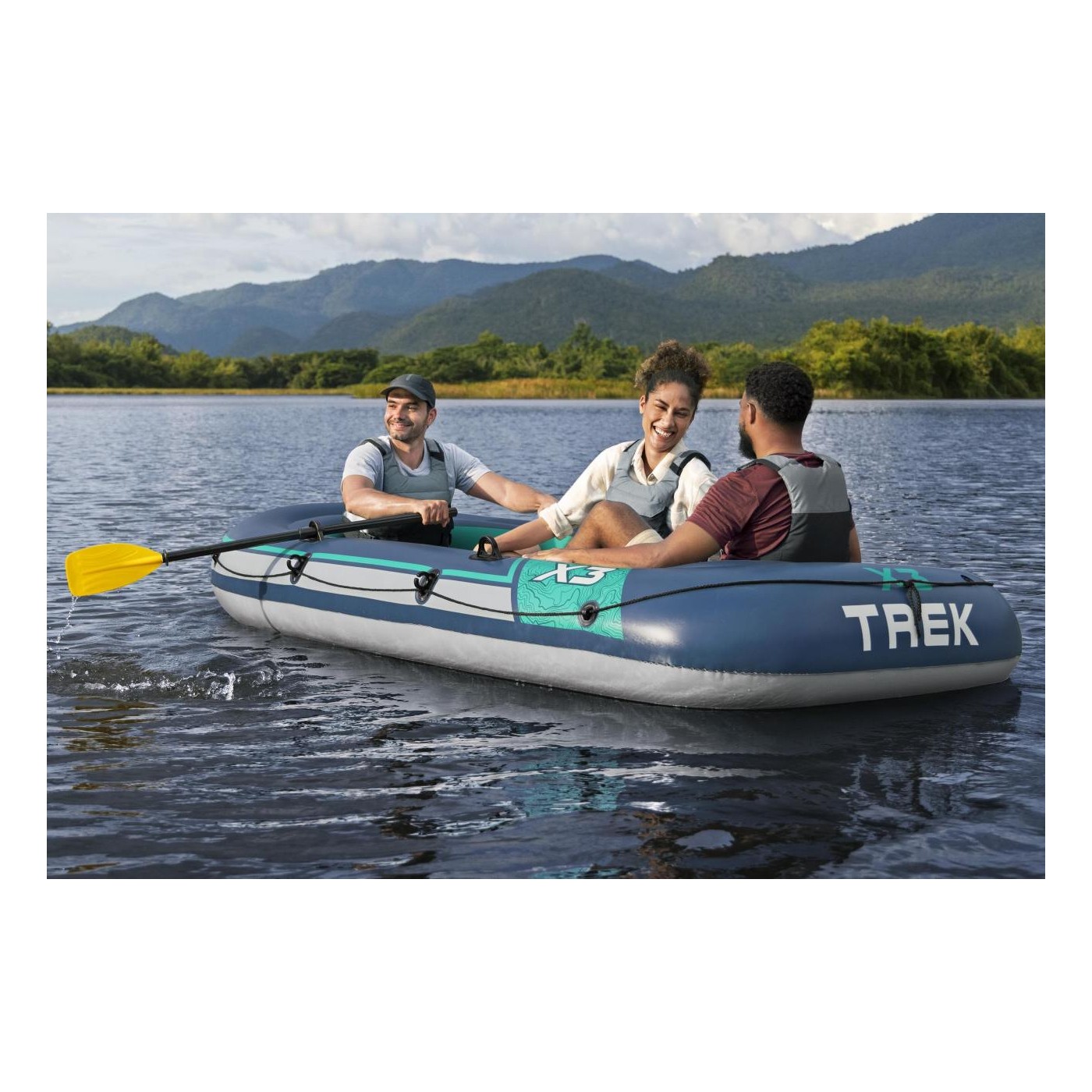 Nafukovací člun TREK X3 294 cm x 137 cm + doplňky BESTWAY