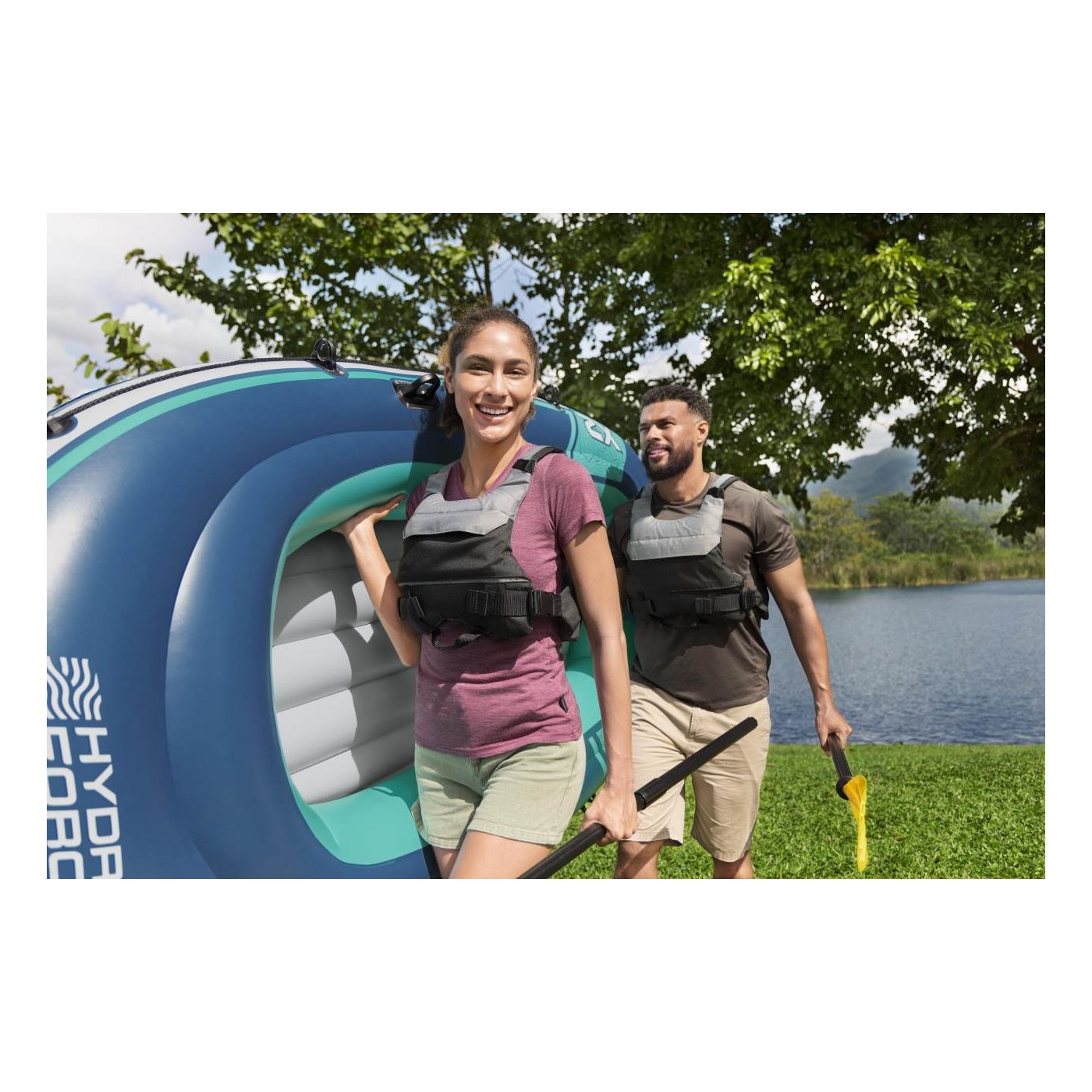 Nafukovací člun TREK X2, 232 cm x 118 cm + doplňky BESTWAY