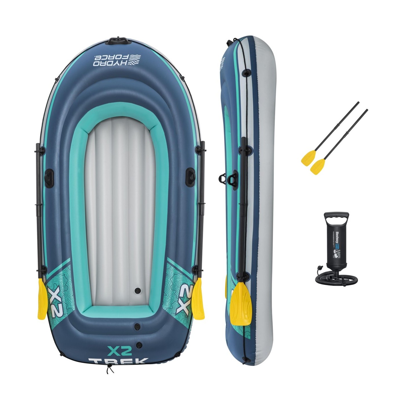 Nafukovací člun TREK X2, 232 cm x 118 cm + doplňky BESTWAY