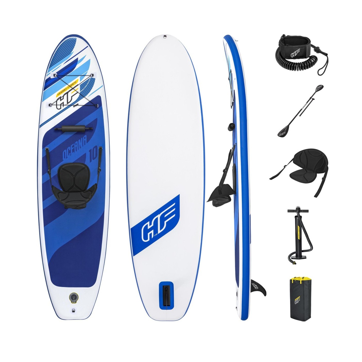 PaddleBoard OCEANAN 10 Hydro-Force 305x84x12cm + příslušenství BESTWAY
